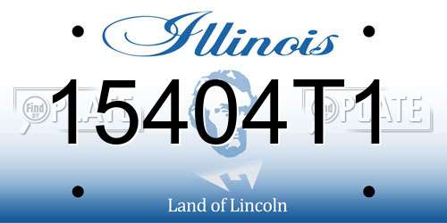 15404T1 Illinois License Plate