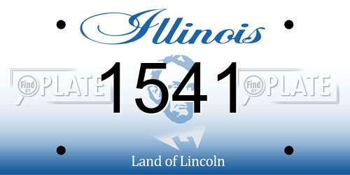 1541 Illinois License Plate
