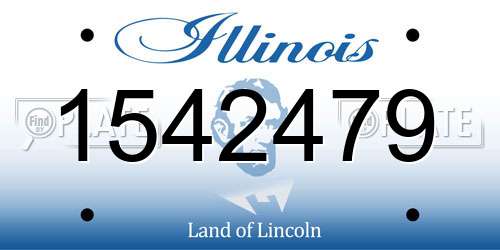 1542479 Illinois License Plate