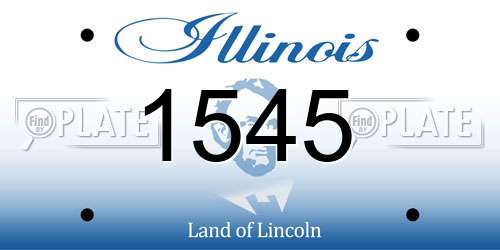1545 Illinois License Plate