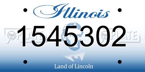 1545302 Illinois License Plate