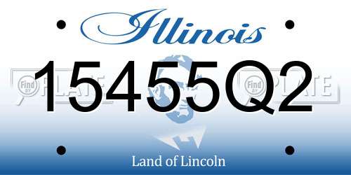 15455Q2 Illinois License Plate