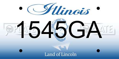 1545GA Illinois License Plate