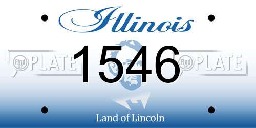 1546 Illinois License Plate