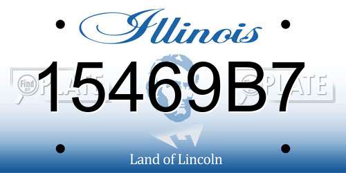 15469B7 Illinois License Plate