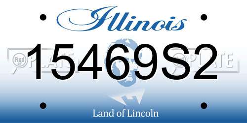 15469S2 Illinois License Plate