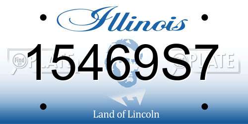 15469S7 Illinois License Plate