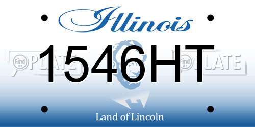 1546HT Illinois License Plate