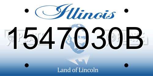 1547030B Illinois License Plate