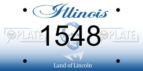 1548 Illinois License Plate