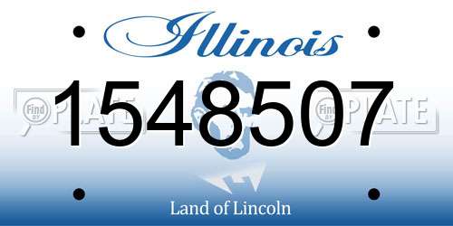1548507 Illinois License Plate