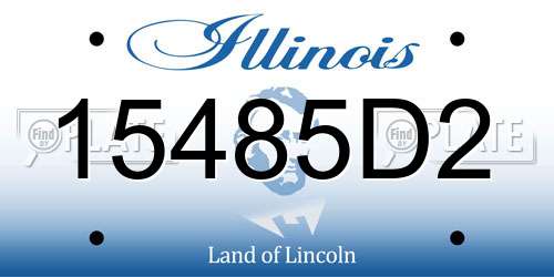 15485D2 Illinois License Plate