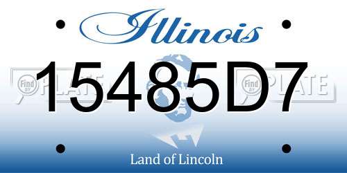 15485D7 Illinois License Plate