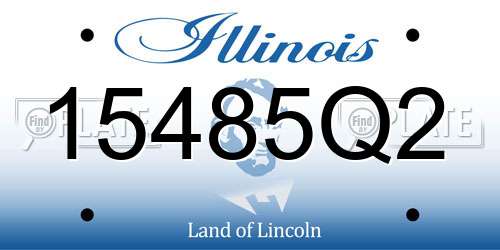 15485Q2 Illinois License Plate