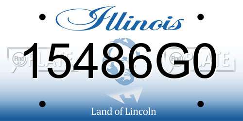 15486G0 Illinois License Plate