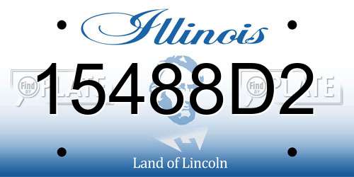 15488D2 Illinois License Plate