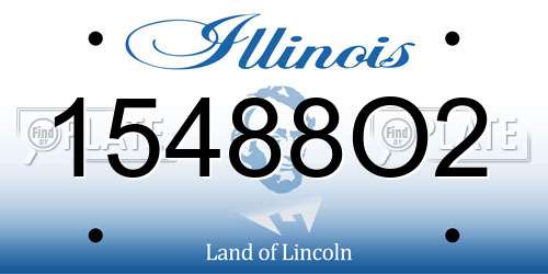 15488O2 Illinois License Plate
