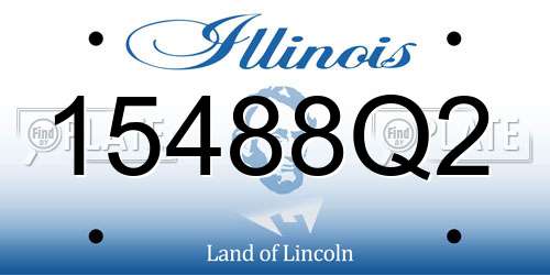 15488Q2 Illinois License Plate