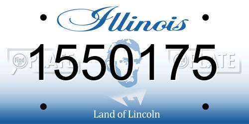 1550175 Illinois License Plate