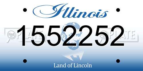 1552252 Illinois License Plate
