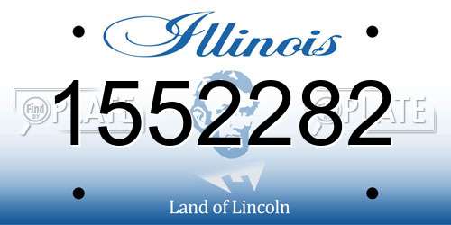1552282 Illinois License Plate