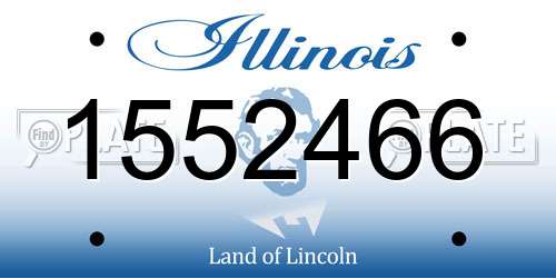 1552466 Illinois License Plate