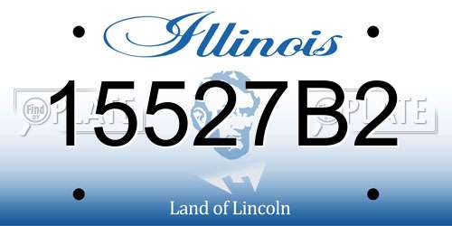 15527B2 Illinois License Plate