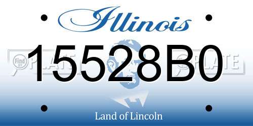 15528B0 Illinois License Plate