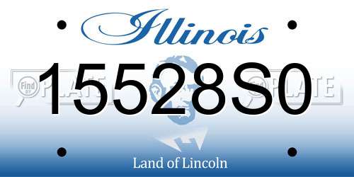 15528S0 Illinois License Plate