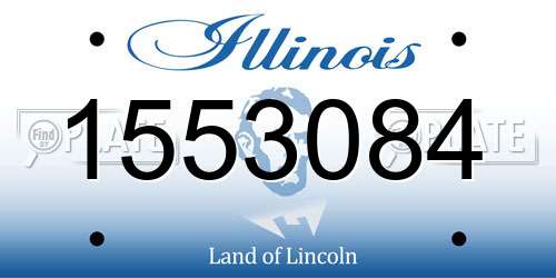 1553084 Illinois License Plate