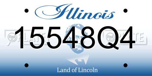 15548Q4 Illinois License Plate