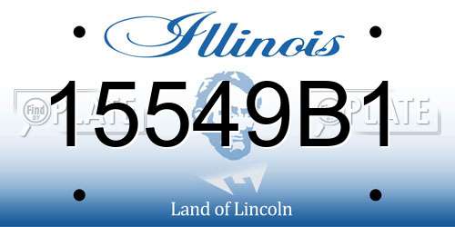15549B1 Illinois License Plate