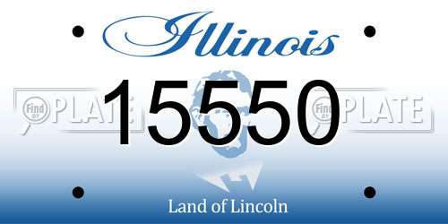 15550 Illinois License Plate