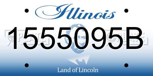 1555095B Illinois License Plate