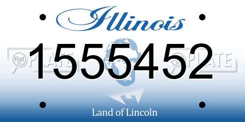 1555452 Illinois License Plate
