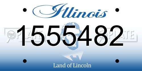 1555482 Illinois License Plate