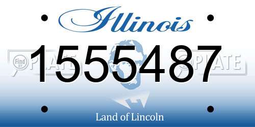1555487 Illinois License Plate