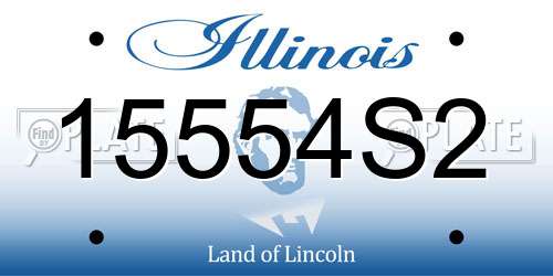15554S2 Illinois License Plate