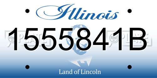 1555841B Illinois License Plate