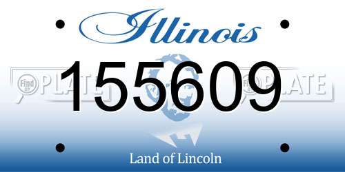 155609 Illinois License Plate