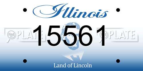 15561 Illinois License Plate