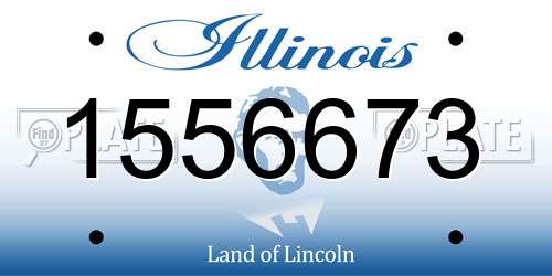 1556673 Illinois License Plate
