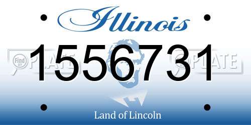1556731 Illinois License Plate