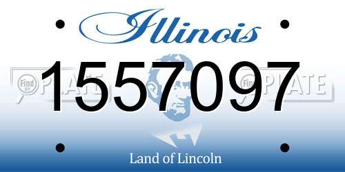 1557097 Illinois License Plate