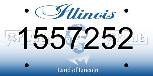 1557252 Illinois License Plate