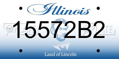 15572B2 Illinois License Plate