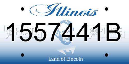 1557441B Illinois License Plate