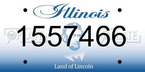 1557466 Illinois License Plate