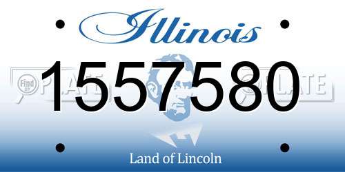1557580 Illinois License Plate