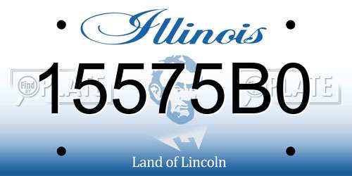 15575B0 Illinois License Plate